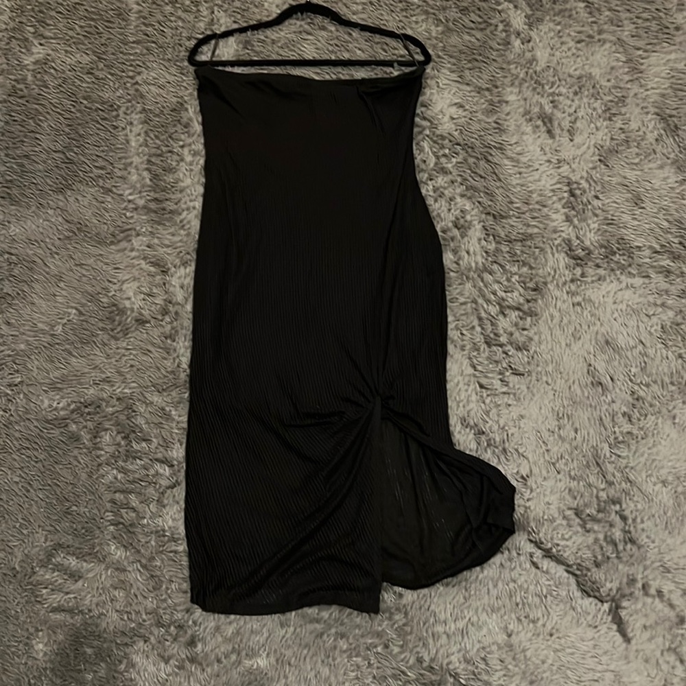 Express Midi Strapless Dress